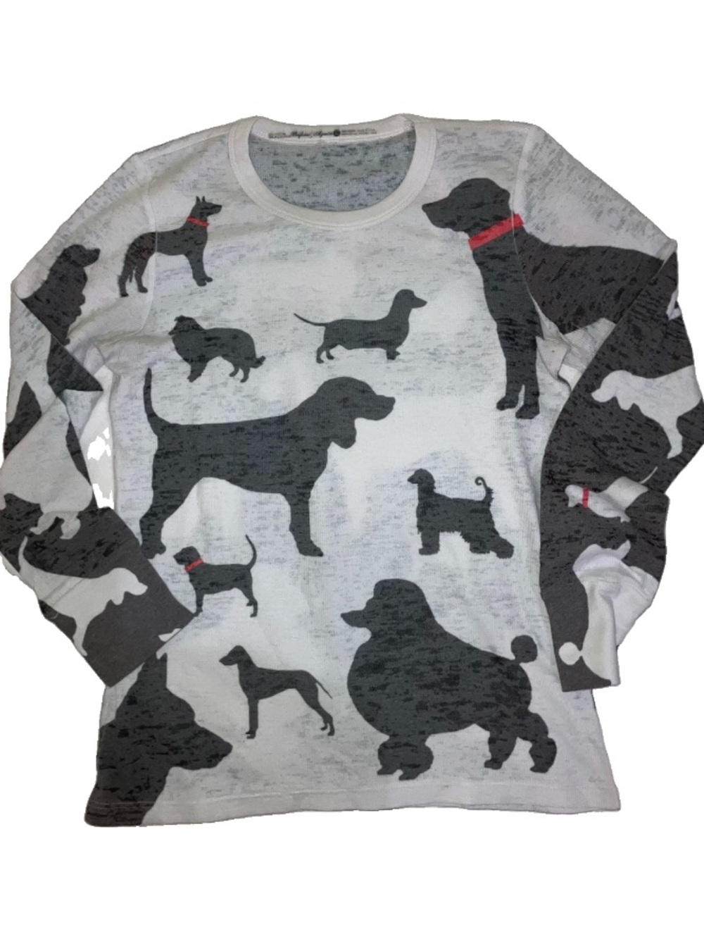 Sundance dog Shirt Before + Again Thermal Waffle Burnout Top USA Made pet breeds